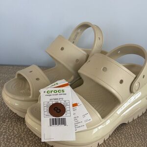 CROCS Kids Mega Crush Sandals - Beige
